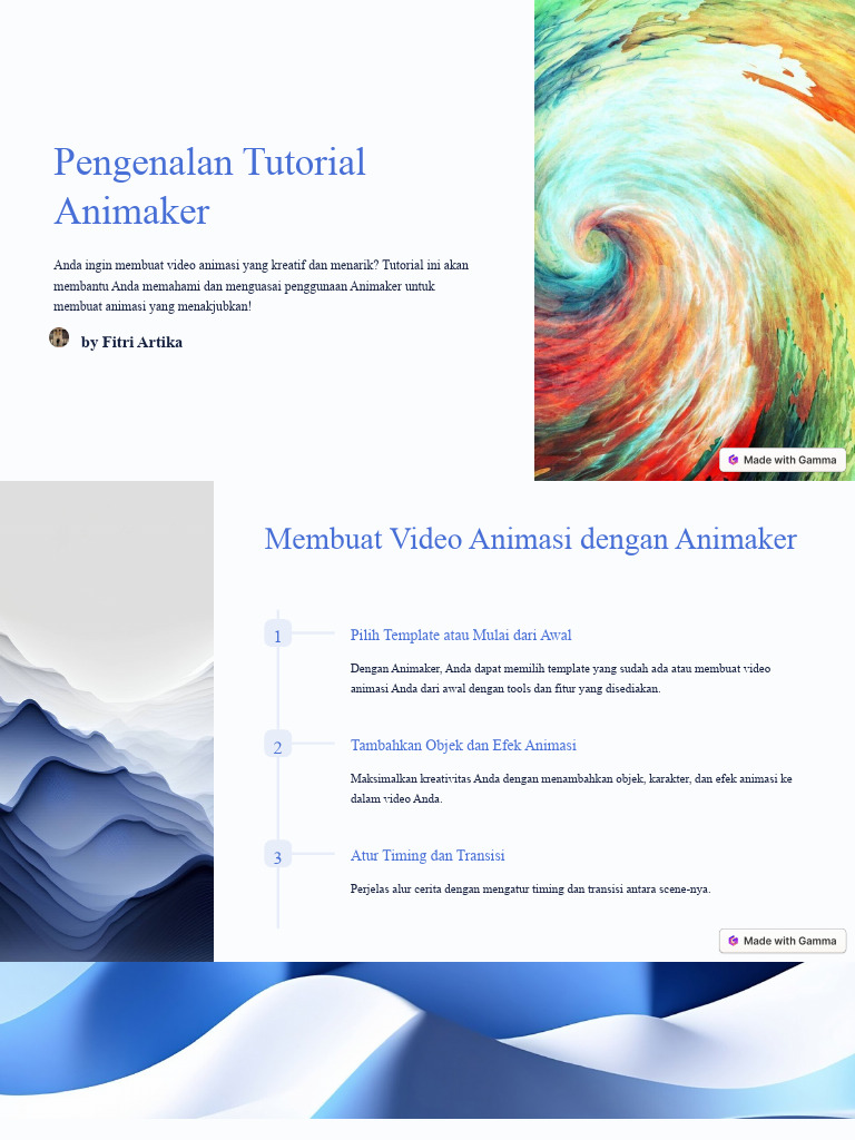 Tutorial Lengkap Menggunakan Animaker | PDF
