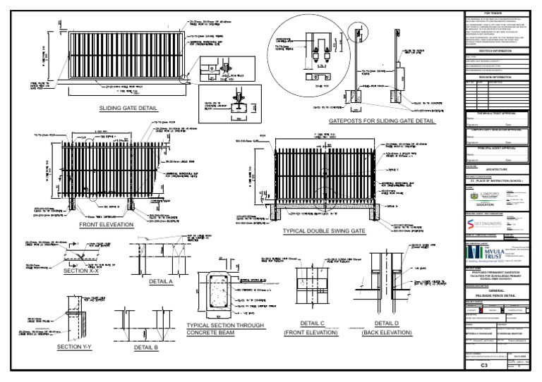 @@1.6 Duvps-Arch - 500 Fence Detail - Rev 01 | PDF | Architect ...