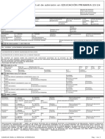 Informe Solicitud Admisión Infantil y Primaria - INF - ADMISION - 001