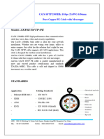 CAT6 SFTP PE Cable With Messenger Data Sheet - 01