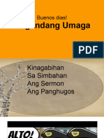 Simbahan, Ang Sermon, Ang Panghugos