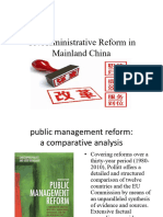 C5 Administrative Reform in Mainland China
