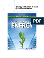 Sustainable Energy 1st Edition Richard Dunlap Solutions Manual