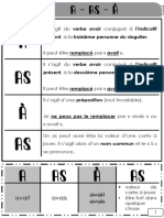 Les Homophones Grammaticaux - Échantillon A As À