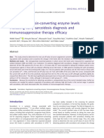 2023, Kawai - Serum Angiotensin Converting Enzyme Levels Indicating Early Sarcoidosis Diagnosis and