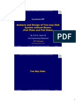 Lecture 09 Analysis and Design of Flat Plate Slabs - 2011