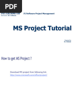 Tutorial MS Project Lab 1,2,3,4,5