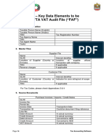 FTA VAT Audit File