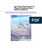 U S Foreign Policy The Paradox of World Power 5th Edition Hook Solutions Manual