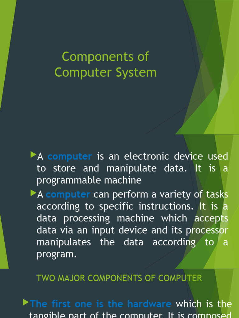 Computer System Components Explained | PDF | Computer Data Storage ...