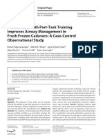 Pecha Kucha With PartTask Training Improves Airway Management in Fresh Frozen Cadavers A CaseControl Observational Study - 2020 - S Karger AG