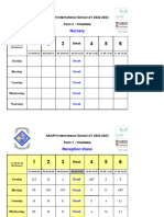 Student Class Schedule