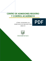 Derechos de Inscripcion Pregrado 2024 1