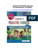 Wongs Essentials of Pediatric Nursing 10th Edition Hockenberry Test Bank