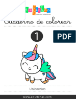 COL0001 Dibujos Colorear Unicornio