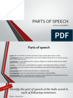 Parts of Speech