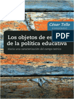 Tello - Los Objetos de Estudio de La Política Educativa