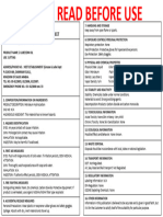 Z Lubes - MSDS