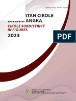 Kecamatan Cikole Dalam Angka 2023