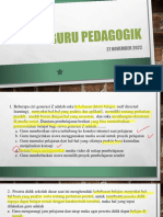 PEDAGOGIK (27 November 2022) Sudah