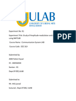 Study of Amplitude Modulation and Demodulation Using MATLAB