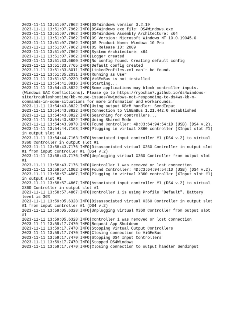 Ds4windows log pdf microsoft windows computing
