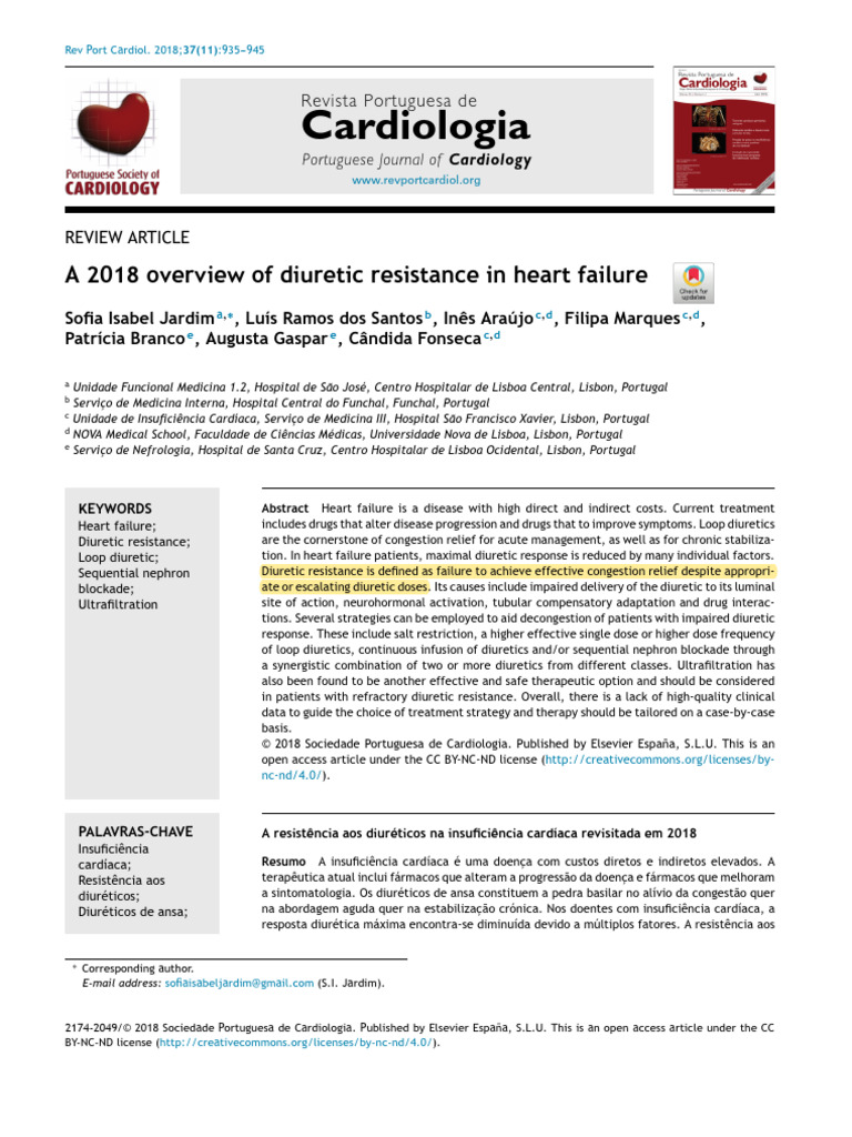 Diuretic Resistance In Heart Failure : Cardiology In Review – HWDYNP