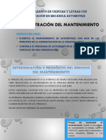 Administración Del Mantenimiento