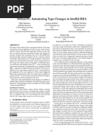 Intellitc: Automating Type Changes in Intellij Idea: Oleg Smirnov Ameya Ketkar Timofey Bryksin