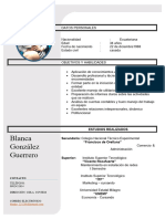 Curriculum Blanca Gonzalez G