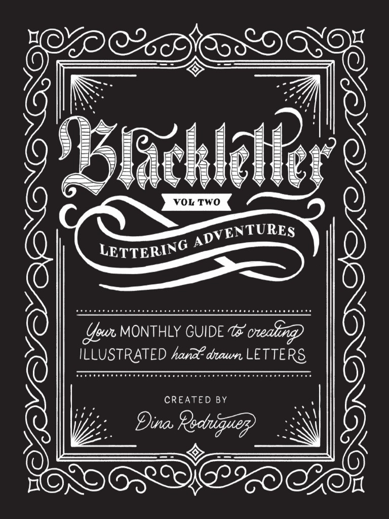Blackletter Calligraphy Tutorial Guide | PDF | Serif | Letter Case