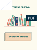 Lesson 1 - Panitikang Filipino