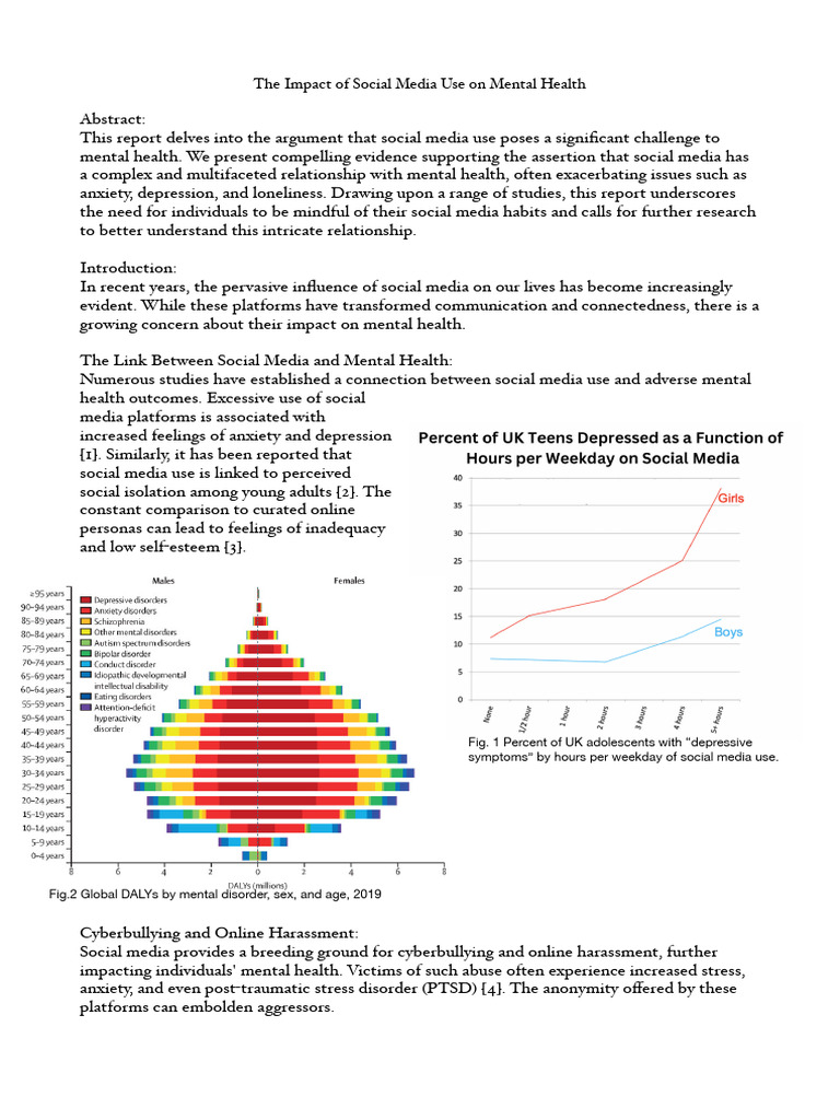 Ieee Report The Impact Of Social Media Use On Mental Health Pdf