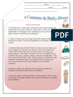 2 Bimestre Atividades Sobre Filme o Consumo de Beck Bloom 1 Ano