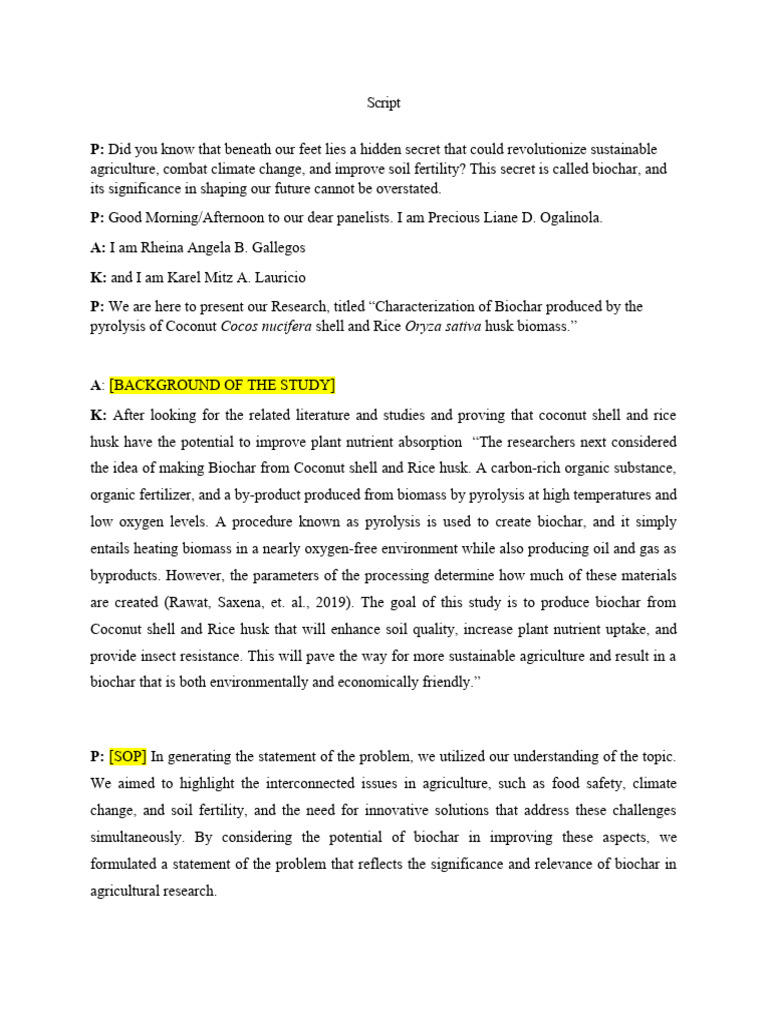 Script | PDF | Sustainable Agriculture | Agriculture