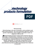 Biotechnology Products Formulation Biotechnology Products Formulation Biotechnology Products Formulation
