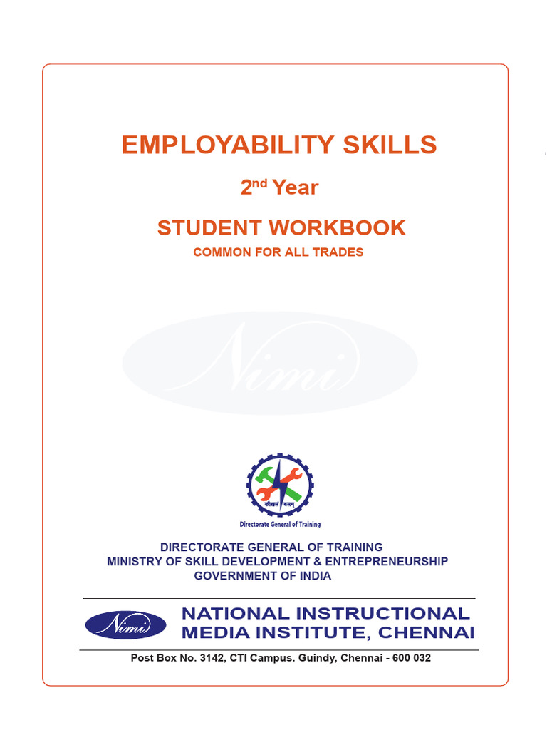Employability Skills Workbook for ITI Trainees | PDF | Nonverbal ...