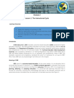 Module 2 Lesson 2 The Instructional Cycle