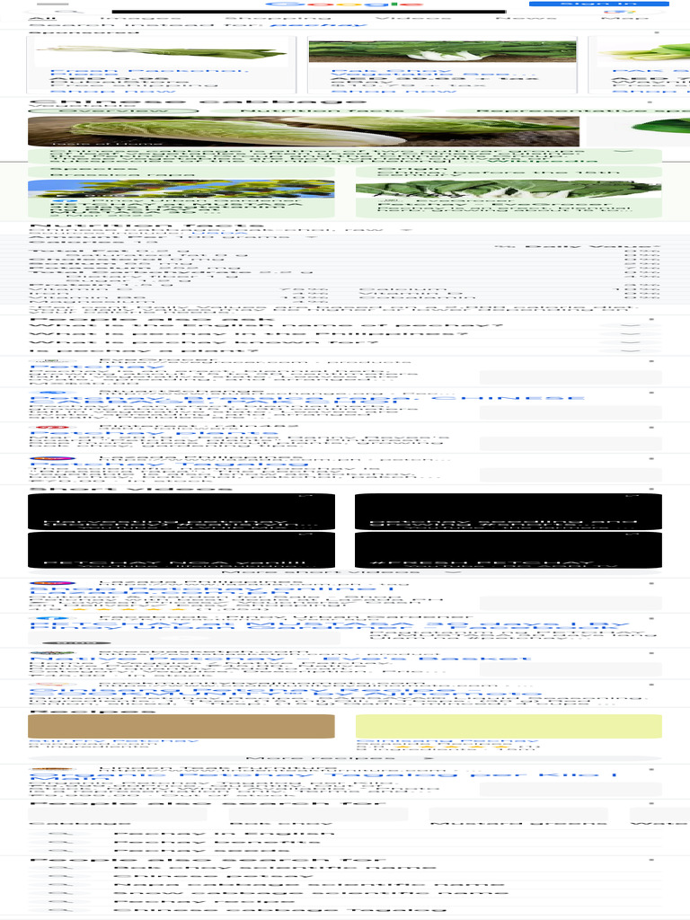 Petchay - Google Search | PDF | Leaf | Foods