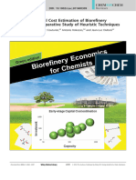 ChemSusChem - 2016 - Tsagkari - Early Stage Capital Cost Estimation of Biorefinery Processes A Comparative Study of