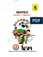 Mapeh: Quarter 2 - Module 1
