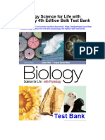 Biology Science For Life With Physiology 4th Edition Belk Test Bank