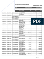 Afficher L'Historique Des Transactions: Numéro de Compte Devise Du Compte Soldeâ Initial Du Compte Devise Du Compte