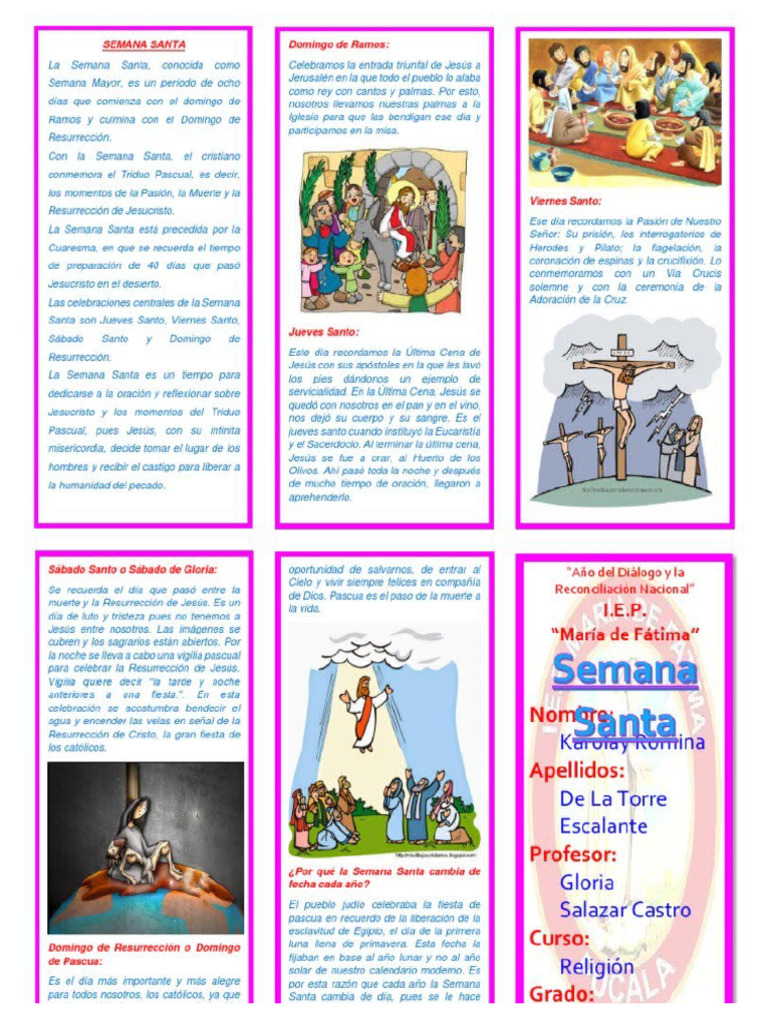 Folleto Semana Santa Pdf