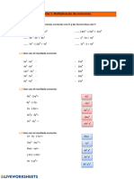 Ficha 1. Multiplicación de Monomios: Indica Las Multiplicaciones Correctas Con V y Las Incorrectas Con F