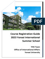 2023 YISS Course Registration Guide (Course Registration For All)