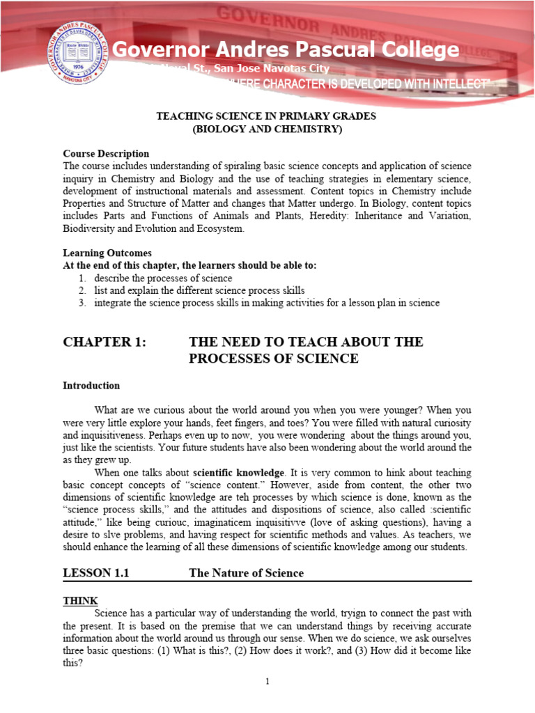 Teaching Strat Science CHP 1 | PDF | Scientific Method | Science