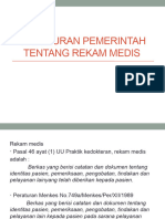 Peraturan Pemerintah Tentang Rekam Medis