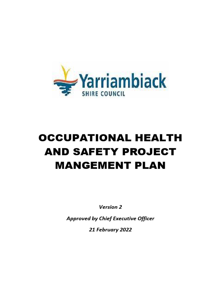 OHS Project Management Plan Overview | PDF | Occupational Safety And ...