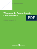 CEF - CD - Tecnicas Comunicacao Oral e Escrita